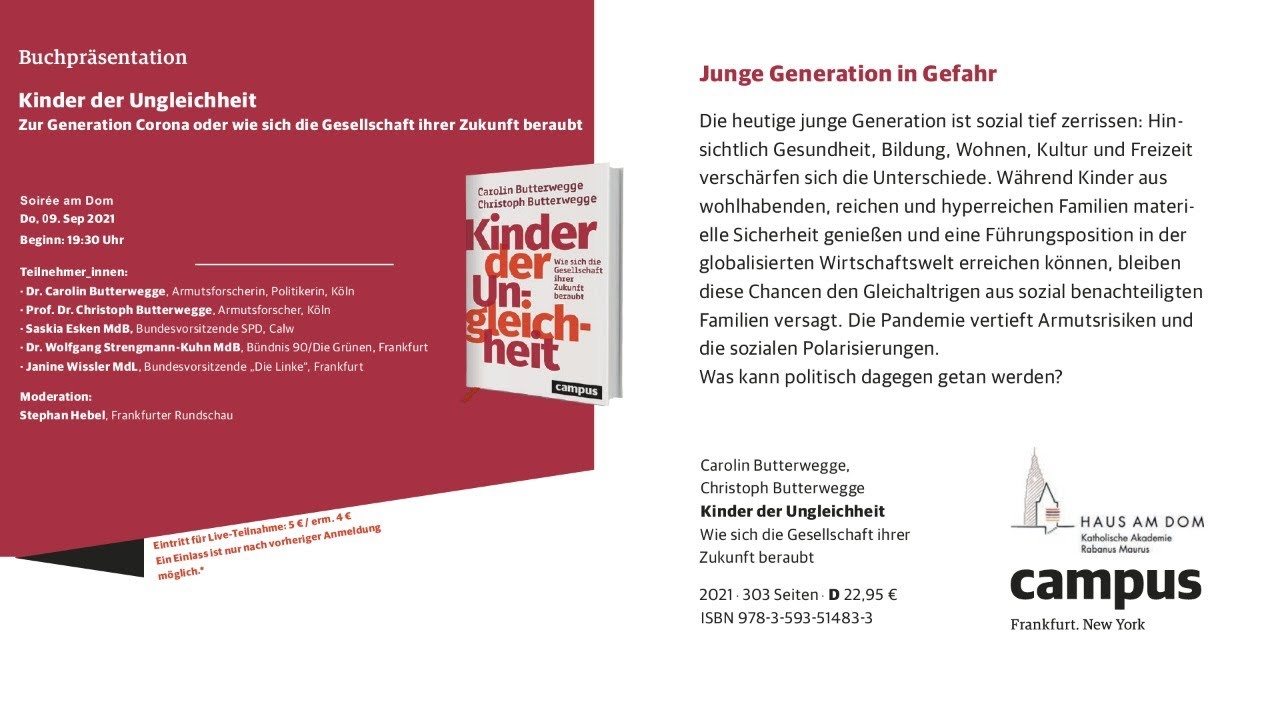 Butterwegge: Kinder der Ungleichheit